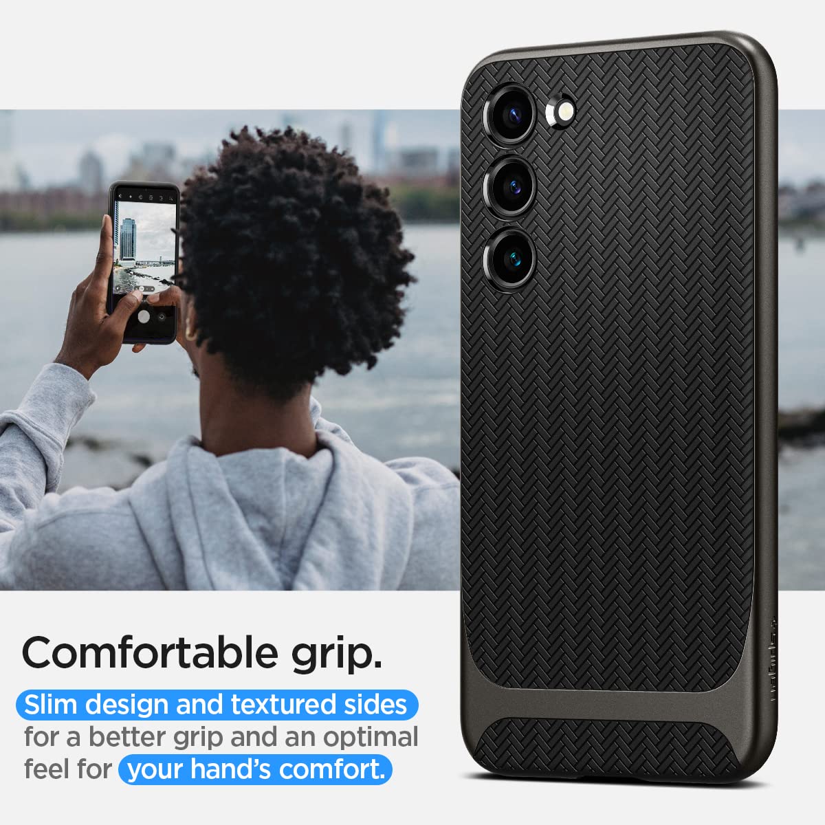 Spigen Neo Hybrid Case Compatible with Samsung Galaxy S23 5G - Gunmetal