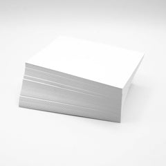 Punkcards - 100 x A7 Blank Card White 350gsm - Index Cards - Learning Flash Cards - Message or Name Card - Craft and Art - Memory Spelling Cards