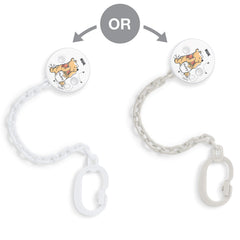 NUK Dummy Clip for Ring Soothers, Resilient and Shatter-Proof Pacifier Chain, Disney Winnie the Pooh