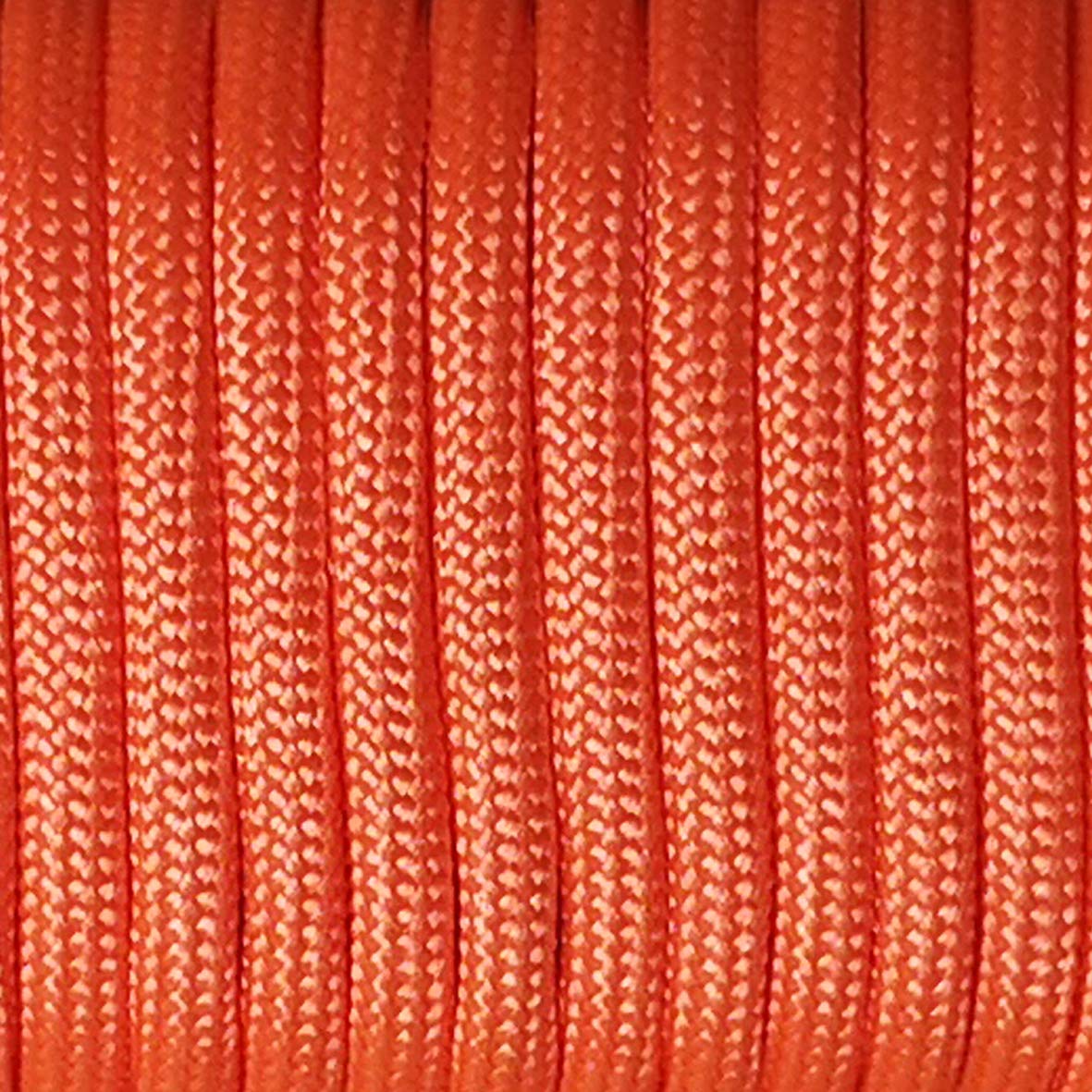 RainbowStone Paracord 7-Strand 550lb Strength 4mm utility rope 15m Hank Radish Orange