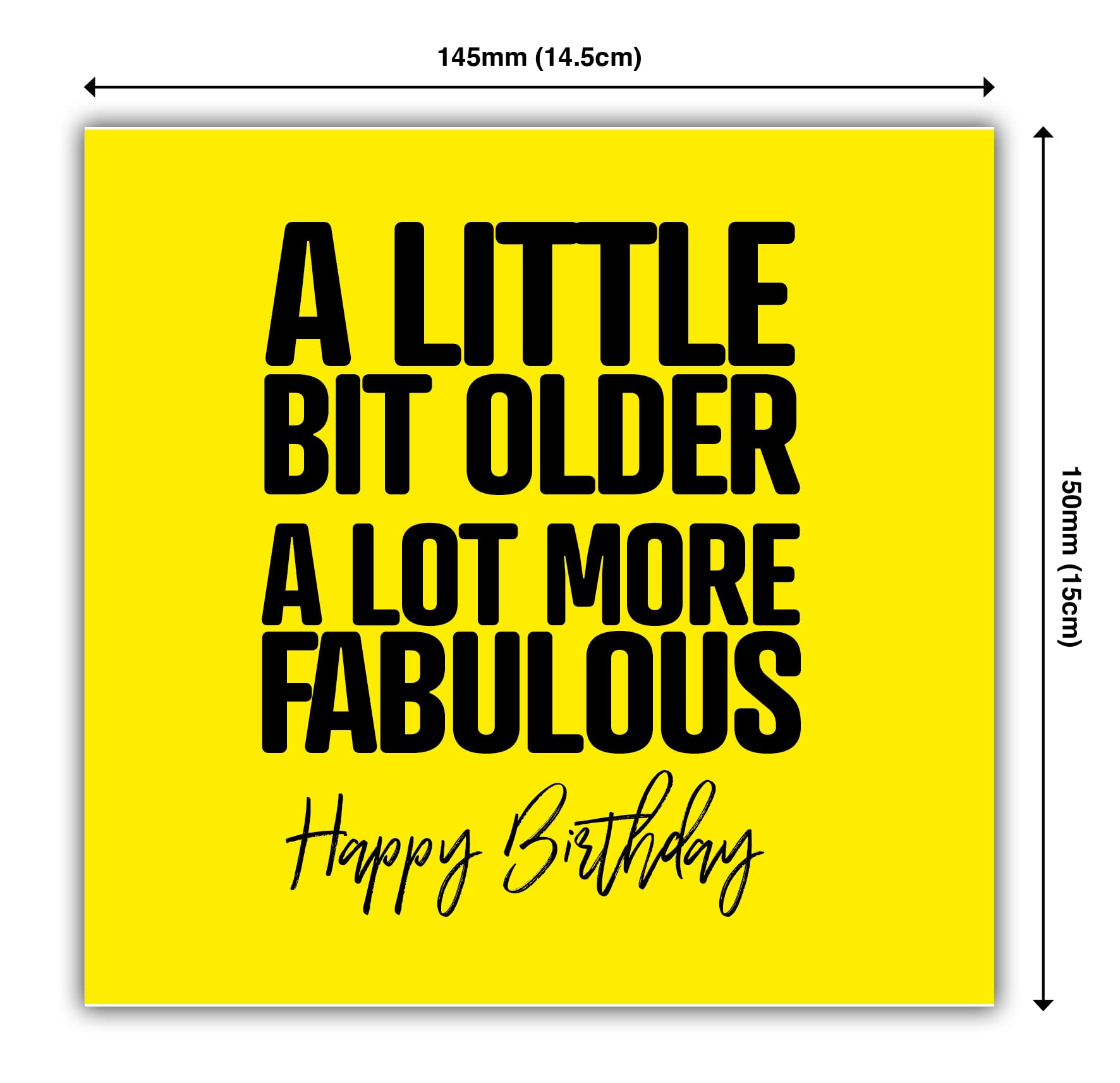 Punkcards - Birthday Card for Friend - 'A little bit older A lot more fabulous' - Best Friend Birthday Card - Birthday Card Friend Female - Special Friend Birthday Card