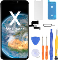 LL TRADER for iPhone X 5.8 inch LCD Display Replacement Touch Screen Digitiser with Repair Tool Kits