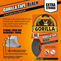 Gorilla Tape Handy Roll Black 9m