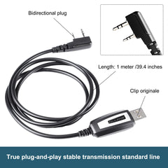 Replacement USB Programming Cable Baofeng UV-5R Radio Programming Cable for Driver CD Software UV-82 BF-888S Accessories CD Radio Communication