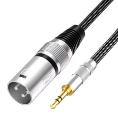 Tisino 3.5mm Mini jack to XLR Cable Unbalanced 1/8 inch Aux Stereo to XLR Male Adapter Microphone Cord - 50cm