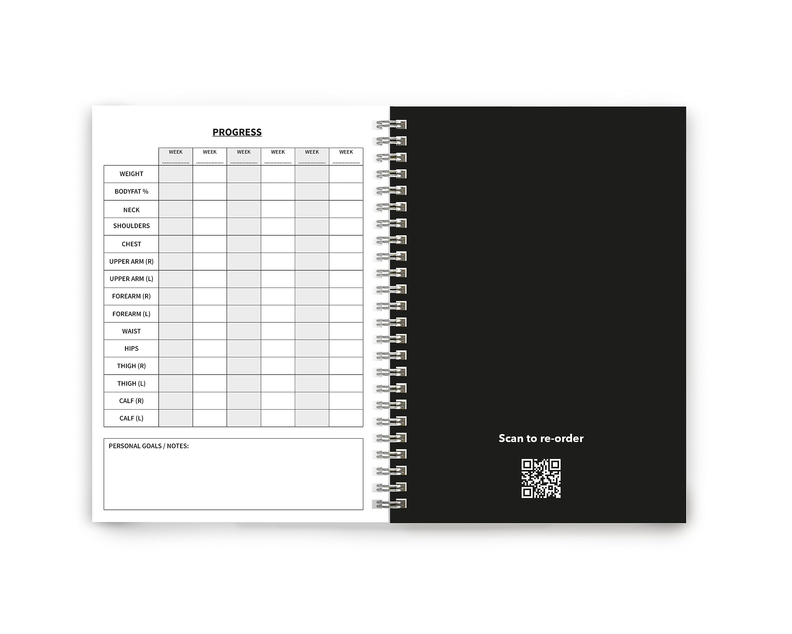 The Gym Log - The Perfect Logbook to record all your Workouts - A5 size with 104 pages and enough space for 100 workouts - An essential for all fitness regimes