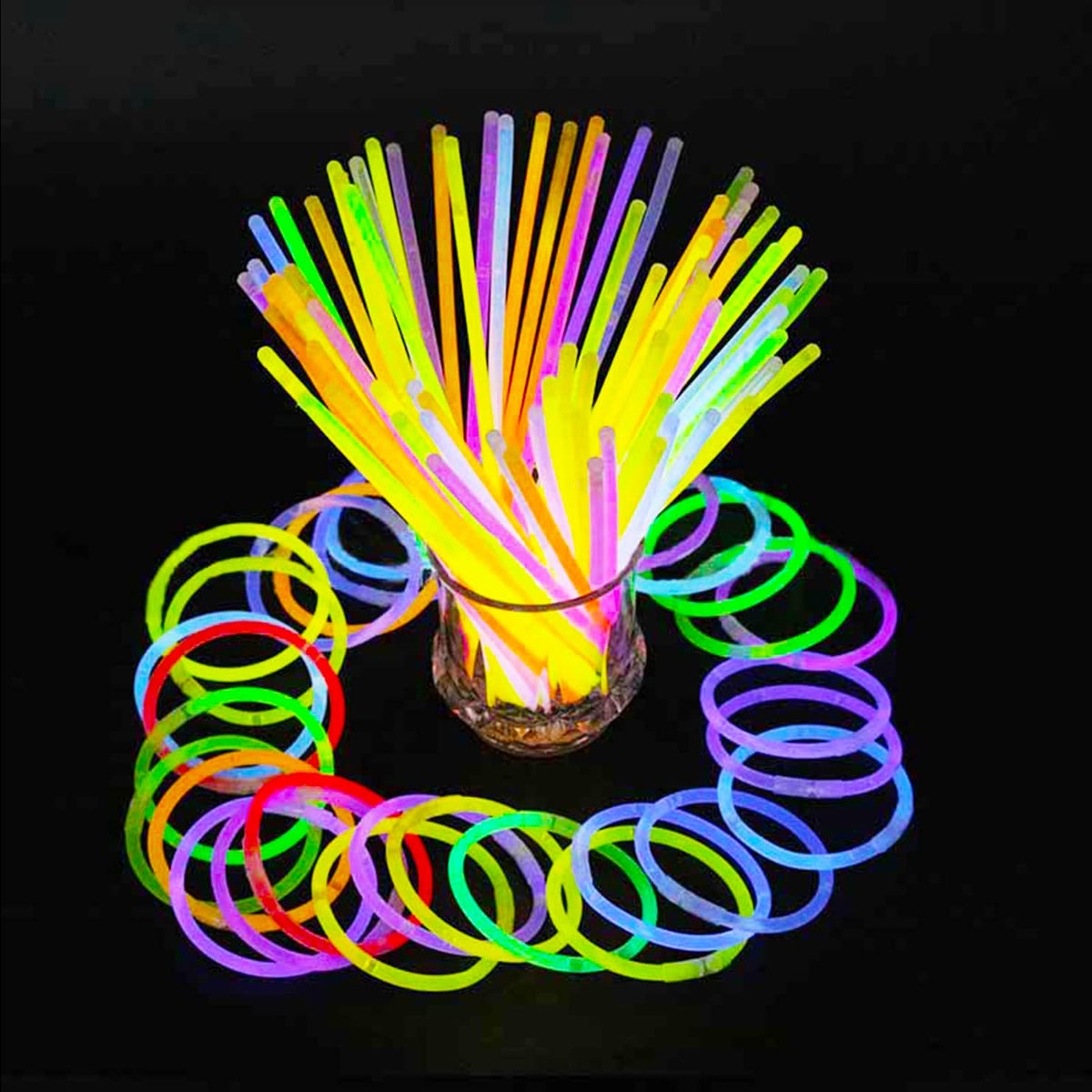 Dr.JIEER 40 pack Glow Sticks Party Packs, Premium Neon Glowsticks -Neon Glow Stick Pack for Party Birthday Concert