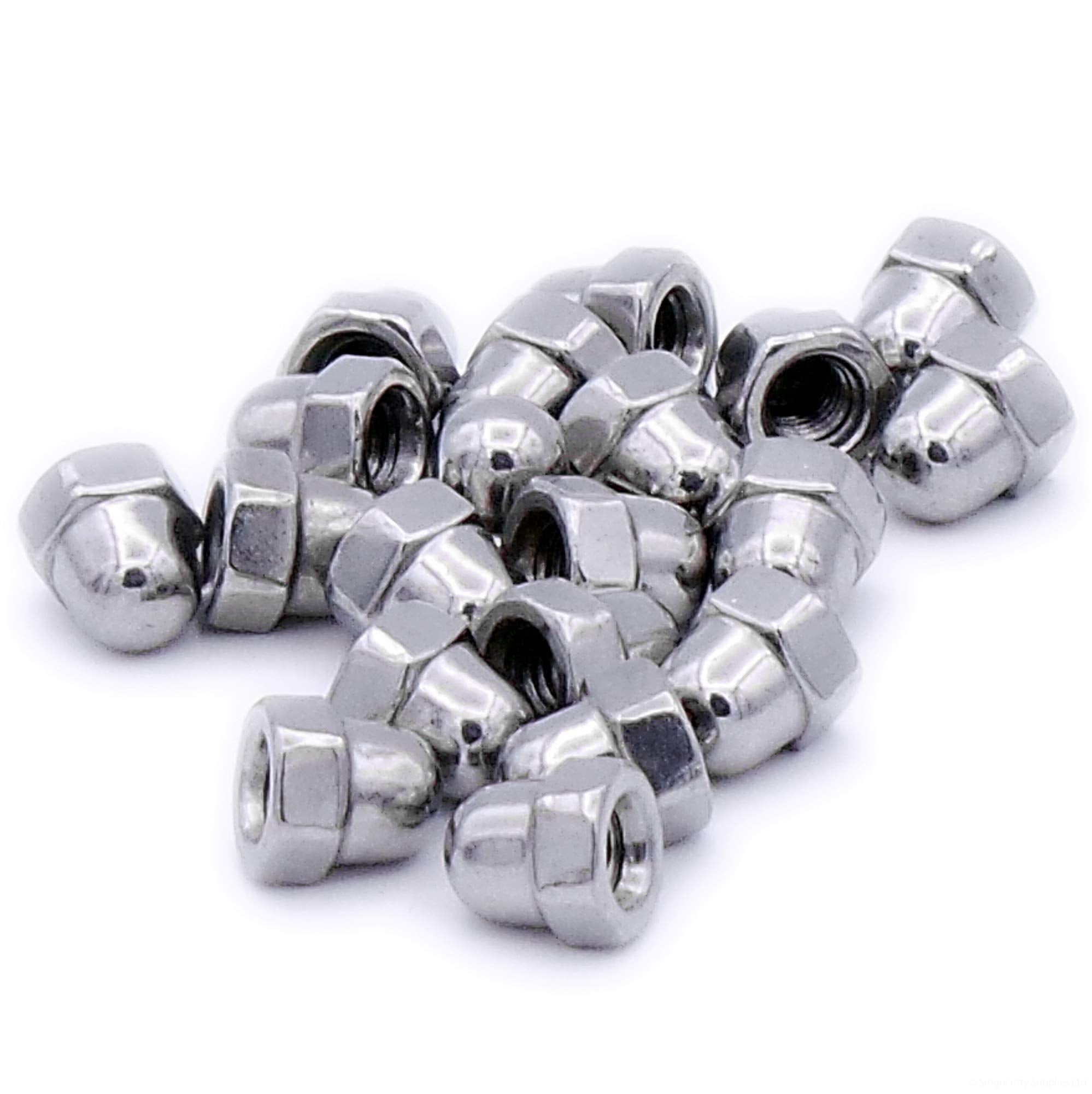 M12 (12mm) Dome Cap Nut - Stainless Steel (A2) (Pack of 4)