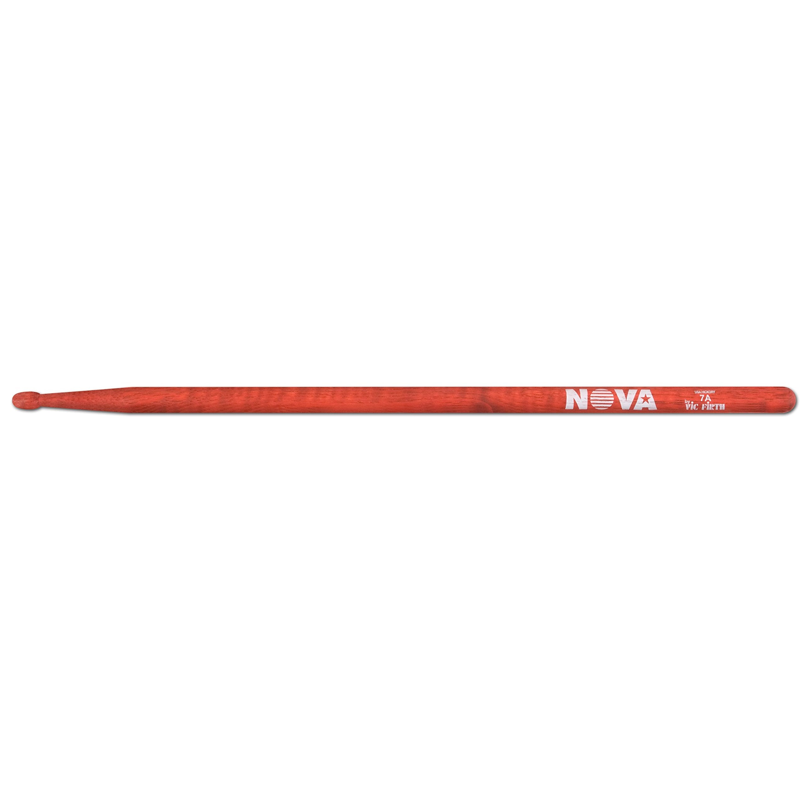 Vic FIrth - NOVA Drumsticks - 7A - Wood Tip - Red