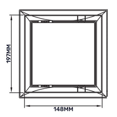 Access Panel Inspection Revision ABS Plastic Door Service Point Hatch (200mm x 150mm)