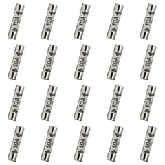 HUAREW 20 Pcs 10A 240V 6.3x25 mm BS1362 0.248x0.984 Inch Ceramic Tube Fuses