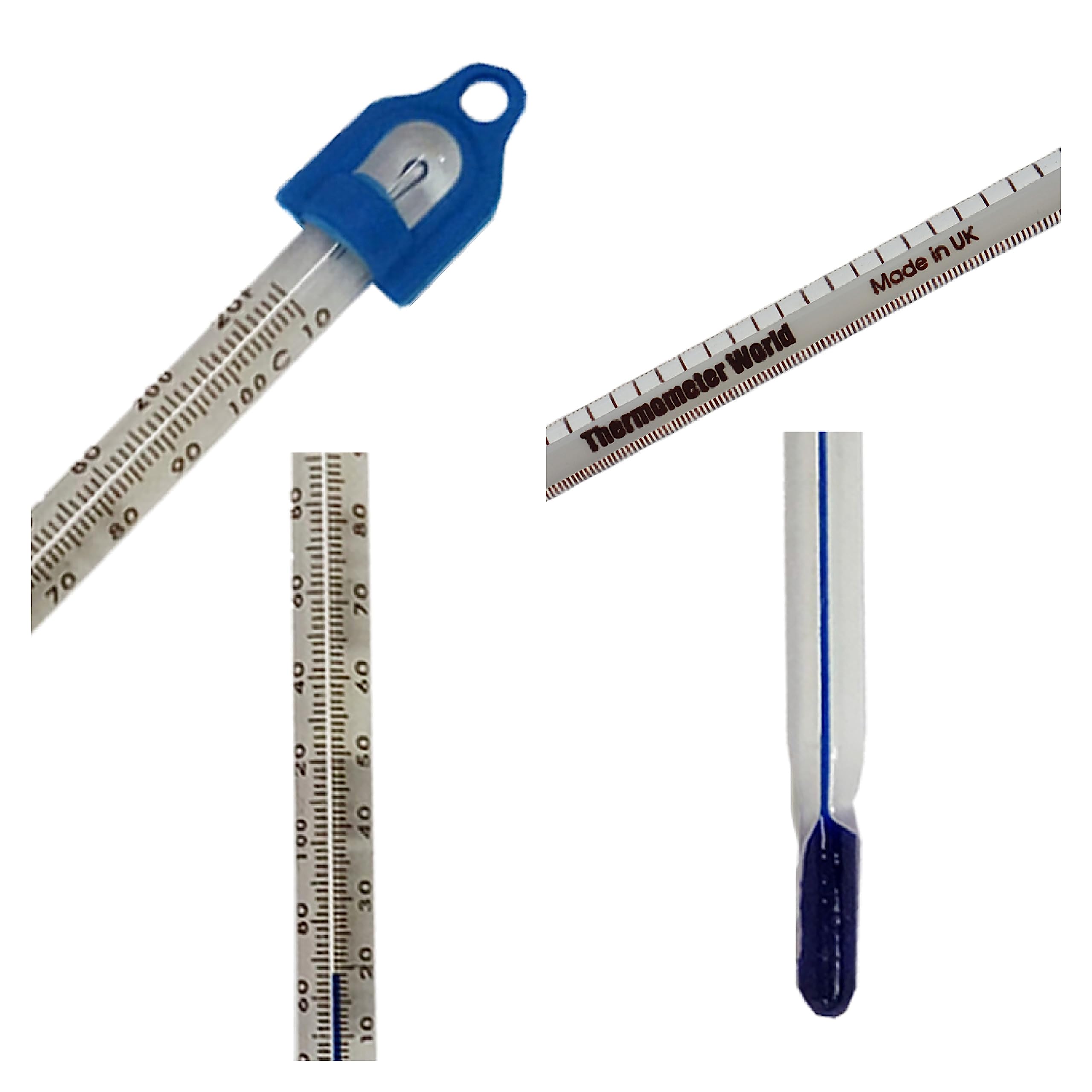 Glass Thermometer -10 to and110 155 mm Water Temperature Thermometer Lab & Scientific Products For Measuring Water Liquid Home Brew Wine and Beer Or For Laboratory Lab Scientific Use Made In UK