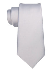 RBOCOTT 3.15 inches Silver Tie Business Wedding Necktie for Men(8cm)