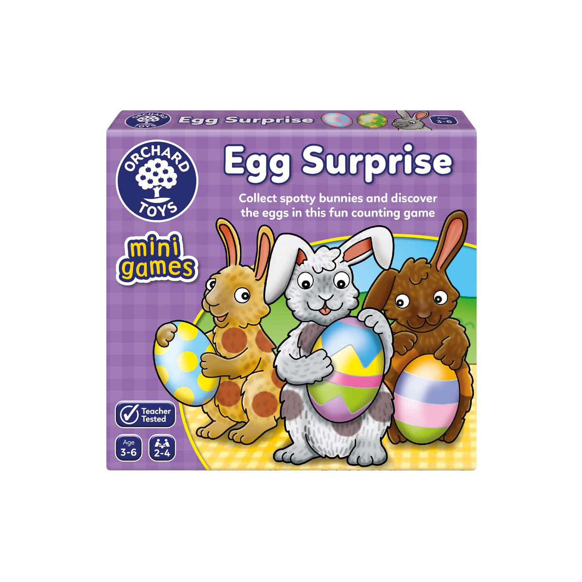 Orchard Toys Egg Surprise Game, Small and Compact Travel Number Counting Game for Kids Age 3-6