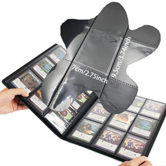 360 Pockets Trading Cards Album - 9 Pocket Trading Card Album, Card Holder for Cards Card Binder Album 360 Pockets with Elastic Strap, Game Card Storage Folder 20 Pages 9 Pocket Waterproof Booklet