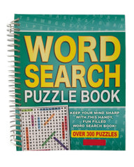 WF Graham Wordsearch Puzzle Book - Spiral Bound Brain Teasers Travel Puzzles Book with over 300 Puzzles