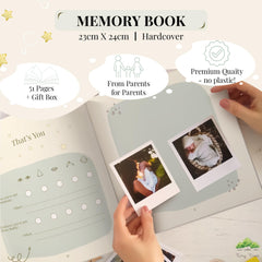 Tiny Trees® Baby Memory Book and Pregnancy Journal - Gift for Baby Showers - Diary for expecting mums dads parents   Baby Milestone Record Book with Family Tree, Milestones, Monthly Birthdays and more