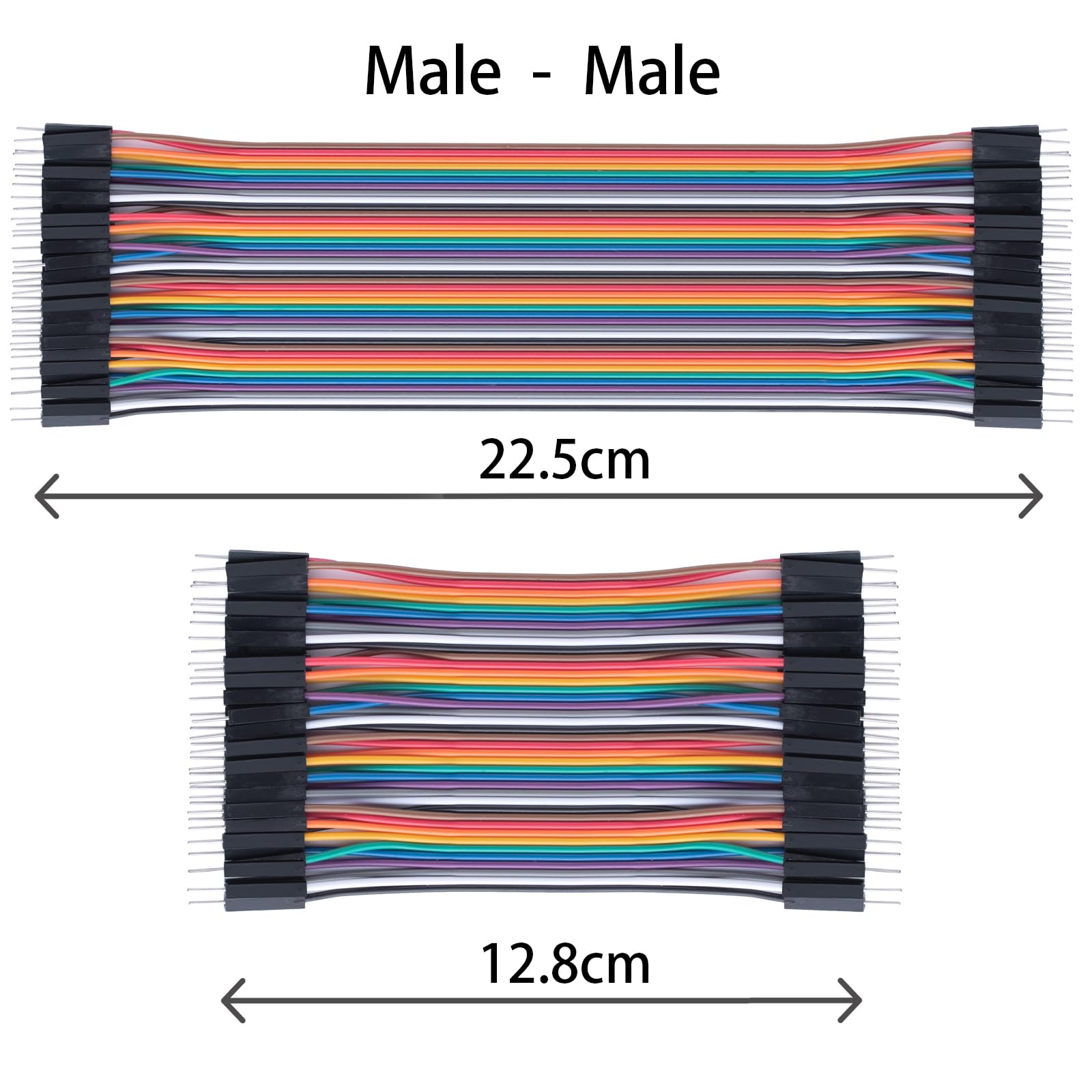 10cmand20cm 240pcs Breadboard Jumper Wires Cable Kit Male to Female, Male to Male, Female to Female Compatible with Arduino Projects and Raspberry Pi