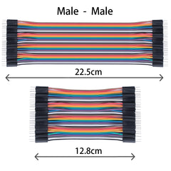 10cmand20cm 240pcs Breadboard Jumper Wires Cable Kit Male to Female, Male to Male, Female to Female Compatible with Arduino Projects and Raspberry Pi