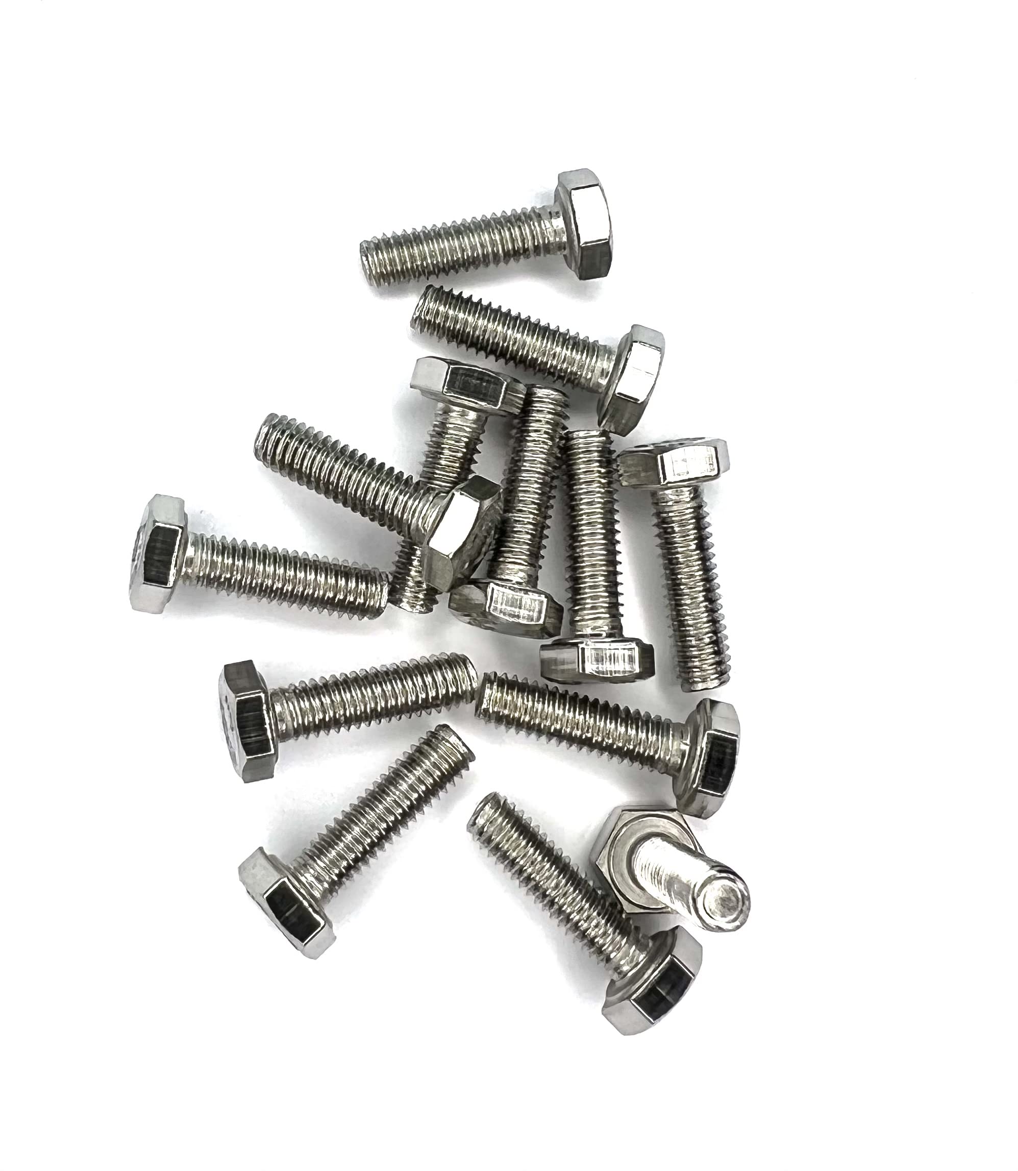 M8 (8mm x 50mm) Hex Set Screw (Fully Threaded Bolt) - A2 Grade Stainless Steel (pack of 10)