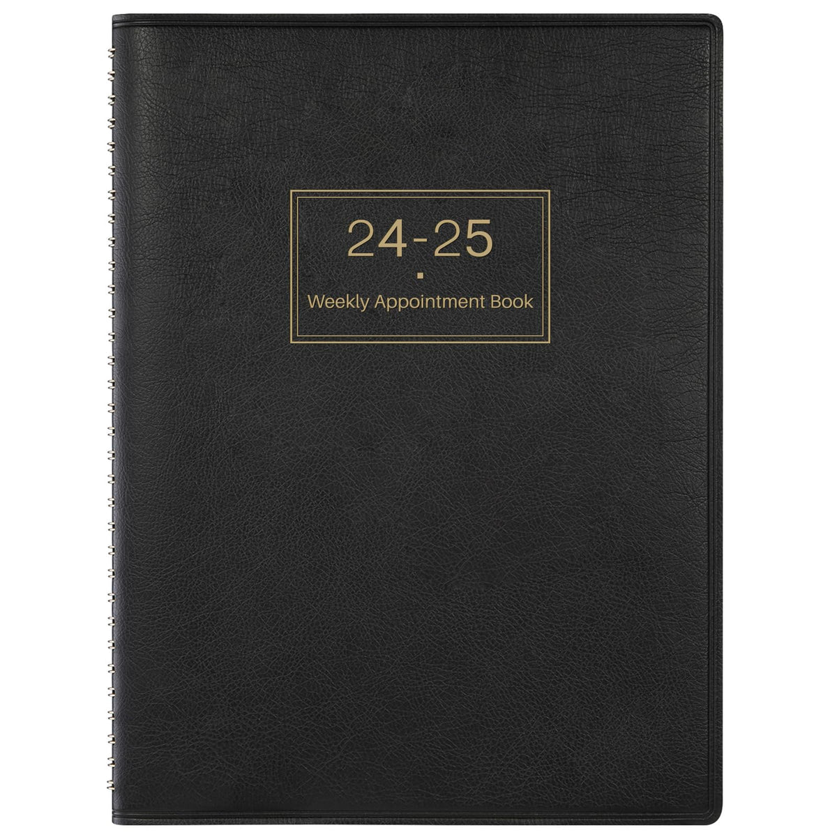 Appointment Diary 2024-2025 - A4 Diary 2024-2025 from July 2024 to June 2025, A4 Week to View Hourly Planner, Softcover Appointment Book 2024-2025, 15 Minutes Intervals, 21.8 x 29 cm, Black