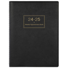 Appointment Diary 2024-2025 - A4 Diary 2024-2025 from July 2024 to June 2025, A4 Week to View Hourly Planner, Softcover Appointment Book 2024-2025, 15 Minutes Intervals, 21.8 x 29 cm, Black