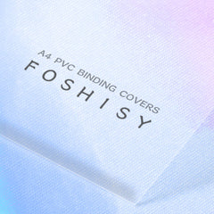 FOSHISY A4 PVC Clear Binding Covers,250 Micron,Pack of 100