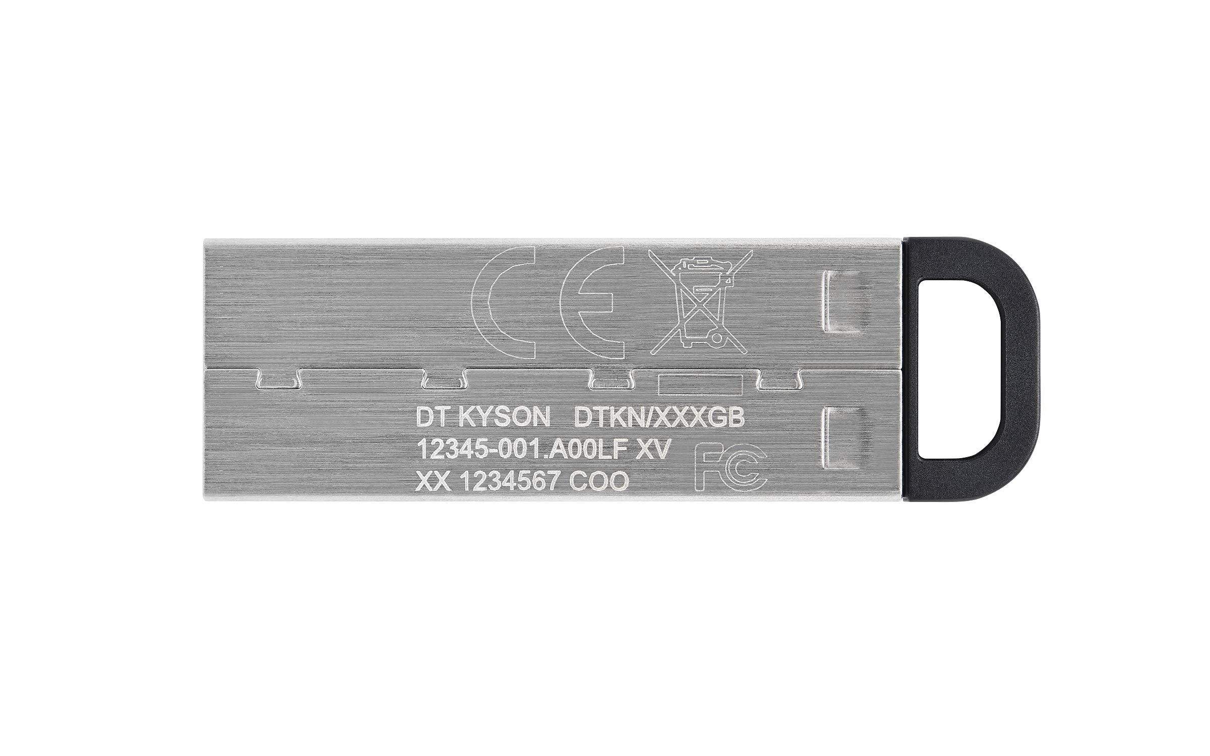 Kingston DataTraveler Kyson USB 3.2 Gen 1 Flash Drive 256GB - Stylish Capless Metal Case