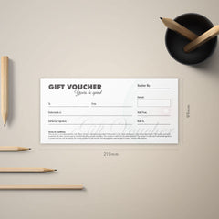 x25 Blank Gift Voucher Coupon Card Certificate for Business Shops Events & Occasions