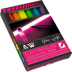 Ashton and Wright - ElectroGlide Triangular Highlighters - Neon 6 Pack