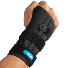 Fitomo Wrist Support with 3 Metal Splints and Soft Thumb Opening, Wrist Splint for Carpal Tunnel Arthritis Tendonitis Sprains, Hand Splint for Night Support Sleeping, 1 Unit, Right Hand