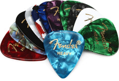 Fender 351 Picks Celluloid Medley Heavy - Set of Picks, 12 pieces