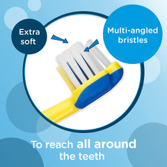 Aquafresh Toothbrush for Kids, Milk Teeth Toothbrush for Children 0-2 Years, Soft Bristles (Pack of 5)