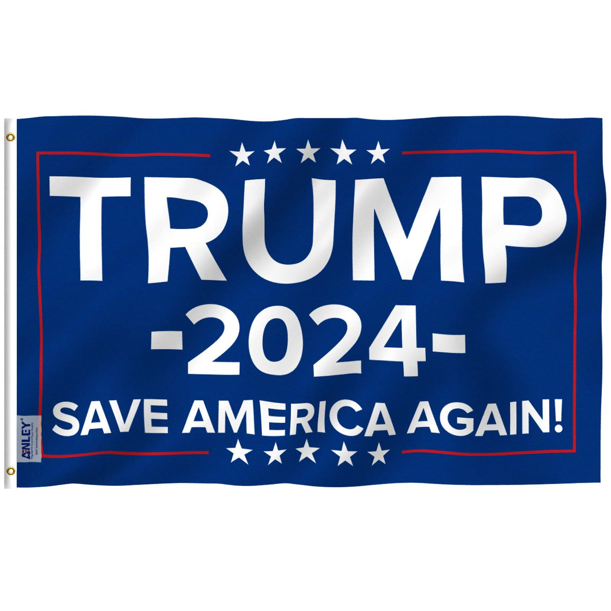 Anley Fly Breeze 3x5 Foot Trump 2024 Flag - Vivid Color and Fade Proof - Canvas Header and Double Stitched - Save America Again Flags Polyester with Brass Grommets 3 X 5 Ft