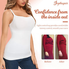 Joyshaper Control Vest Top Shapewear Camisole Tummy Control Body Shaper Cami Top Shaping Underwear White S