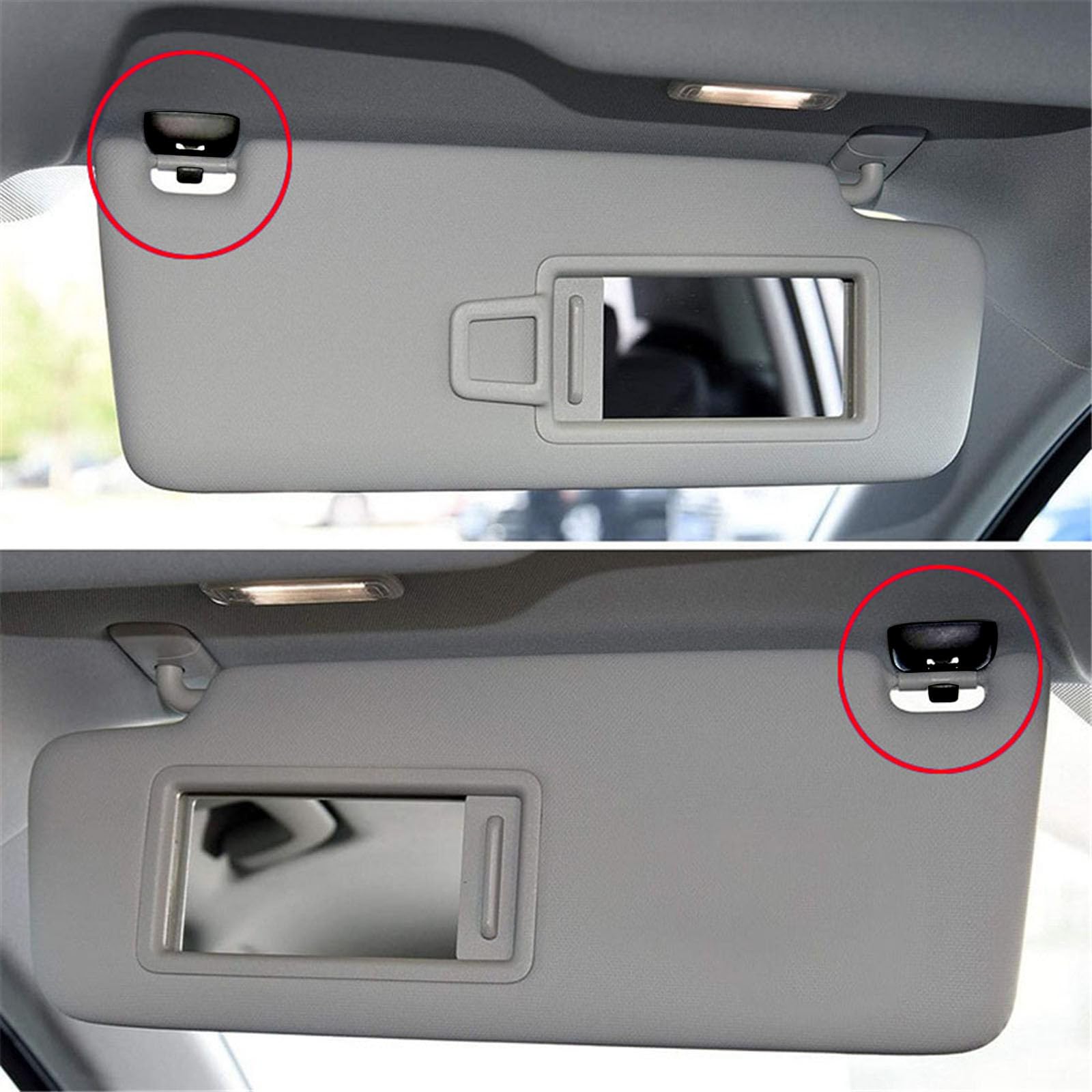 ZZLBZN Auto Sun Visor Clip Sun Visor Clip, Auto Sun Visor Clip Hook Bracket Hanger Replacement Sun Visor Clip Hanger Hook Bracket fix for A1 A3 A4 A5 Q3 Q5(8E0 857 562) A7 B6 B7 B8 S4 S5