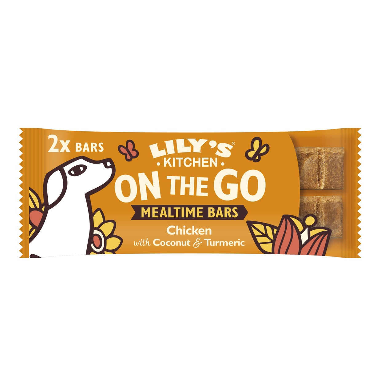 Lily's Kitchen Natural Adult Dog Treats - Chicken On the Go Bars (1 Pack x 40g)