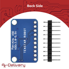 AZDelivery 5 x ADS1115 ADC Analog to Digital Converter 16bit 4-Channel Module compatible with Arduino and Raspberry Pi including E-Book!