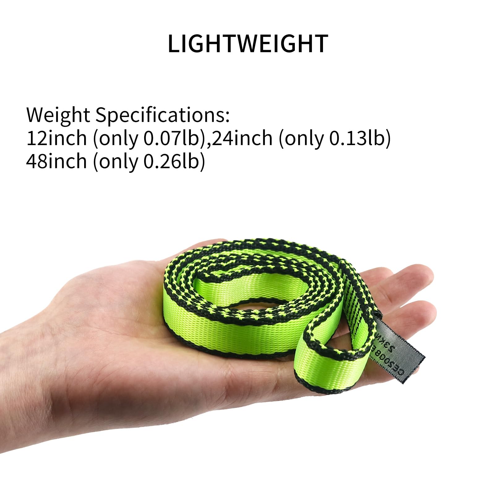 NewDoar CE & UIAA Certified Climbing Sling 16mm Nylon Sling Runners 22KN 4840LB Climbing Utility Cord Rock Climbing,Creating Anchors System,Rappelling Gear,Perfect for Tree Work-Green/24''(60cm) 1pcs