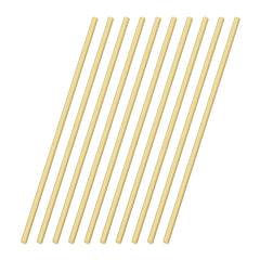 VictorsHome 4mm x 300mm Brass Rods, Round Solid Shaft Lathe Bar for DIY Crafts RC Aircraft Model Car 10pcs