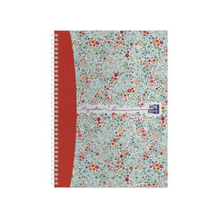 Oxford Bloom A4 Hard Cover Wirebound Notebook, Ruled, 140 Pages, Scribzee Enabled