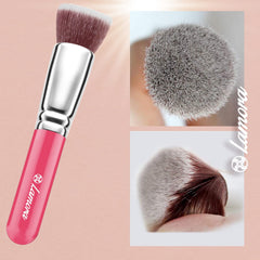 Make Up Brush Foundation Kabuki Flat Top - Perfect For Blending Liquid, Cream or Flawless Powder Cosmetics - Buffing, Stippling, Concealer - Premium Quality Synthetic Dense Bristles