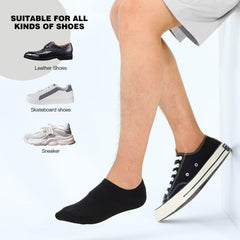 Mens No Show Trainer Socks 6-9/9-12 Invisible Socks for Men Low Cut Cotton Socks Non-Slip Silicone Stripes Mens Trainer Socks (as8, numeric, numeric_9, numeric_12, regular, regular, Mixed color)