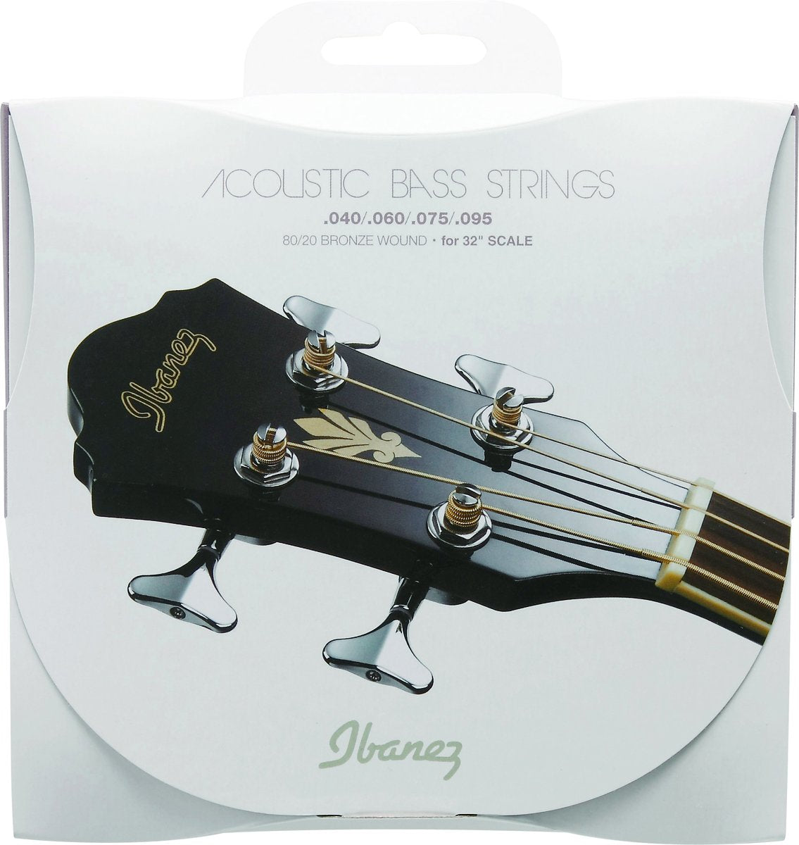 Ibanez IABS4C32 Acoustic Bass Strings Set (81.3 CM (32  inches) Scale 80/20 Bronze 040–095)