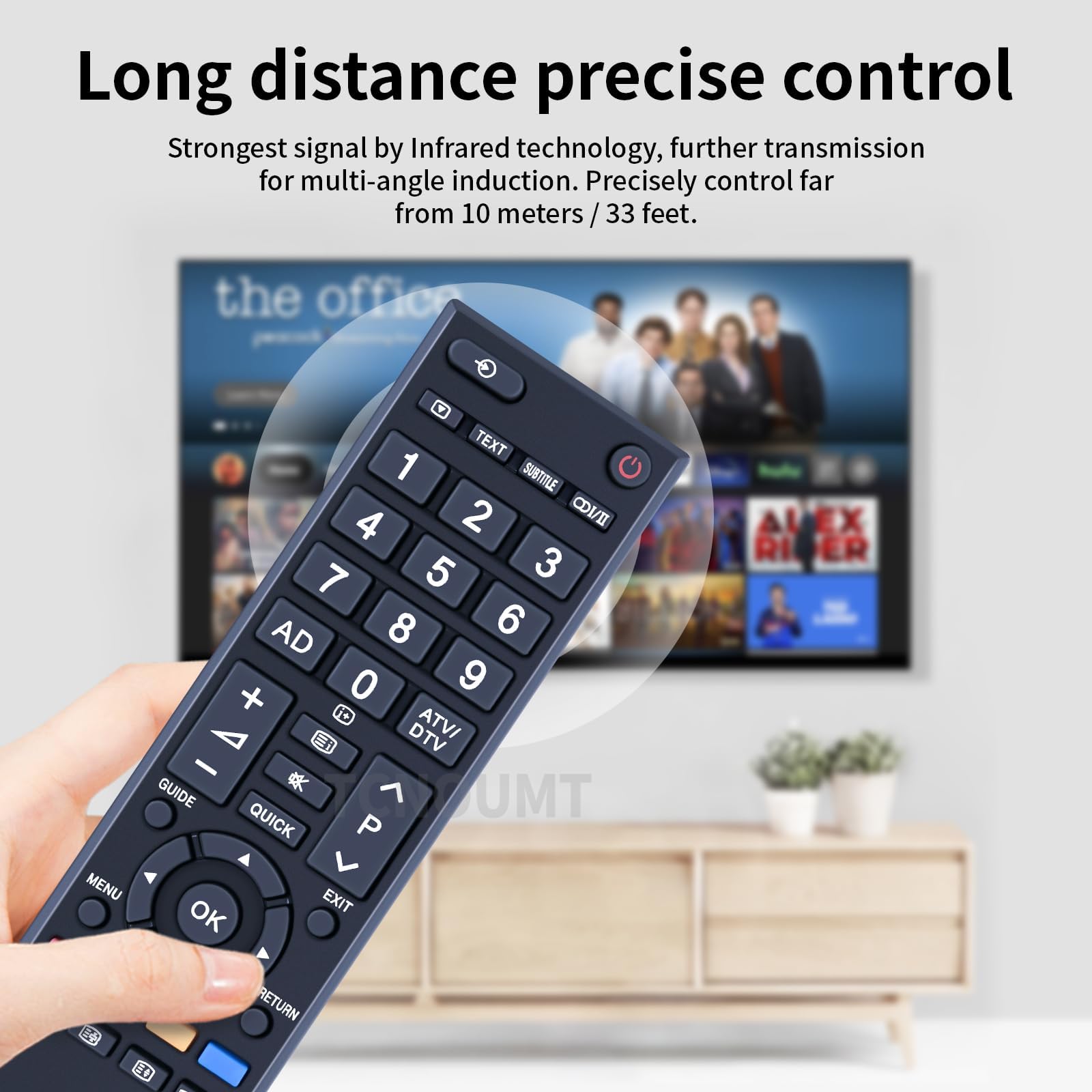 New CT-90326 Replacement Toshiba Smart TV Remote Control Compatible with 32RV635D 37RV635D 26AV615DB 26AV713B 32AV636DB 32AV713B 19AV616DB 40LV665DB 32AV635DB 32AV615DB 19AV615DB 42AV635D 32LV713B