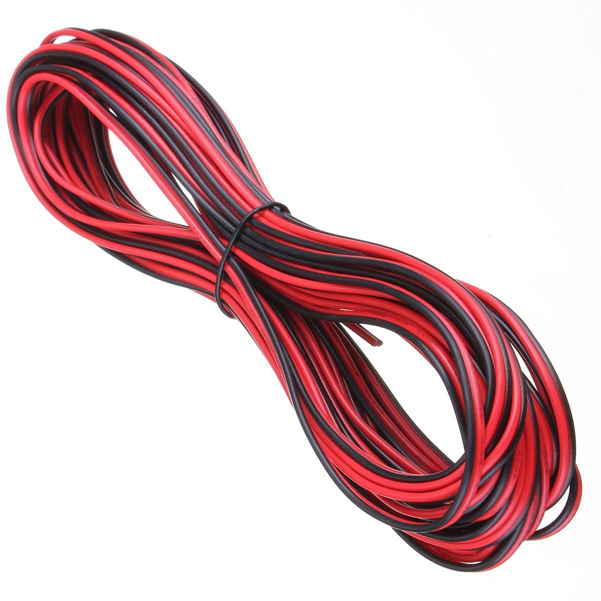 electrosmart 20m 20AWG 2 Pin Red Black Wire Power Extension Cable Ideal for 12v / 12 Volt Single LED Strip Lights Car Van Boat etc 528 5050