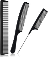 URAQT Hairdressing Combs Set, 3pcs Hair Combs Hair Brushes, Pin Tail Comb, Anti Static Fine Tooth Cutting Comb Professional Salon Styling Comb