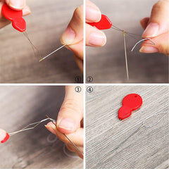 10pcs Needle Threader Gourd Shaped Needle Threader Easy to Insert Hand Sewing Needles, Used for Hand Sewing Cross Stitch Repair Clothing ，Assorted Colors Designed ，for Mending Clothes