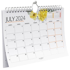 Wall Calendar 2024/25 Colour Calendar - 18 Month Calendar Planner 2024 - Wall Calendar 2024 UK - Month To View 2024-2025 Calendar Now to Dec 2025 - A4 Landscape Calendar for Home, Office