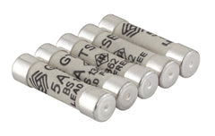 GTSE 5A Electrical Fuses, Pack of 5, Household Domestic Mains Plug Ceramic Fuses, 240V, BS 1362 Compliant